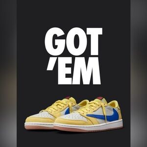 Air Jordan 1 Low OG x Travis Scott Canary